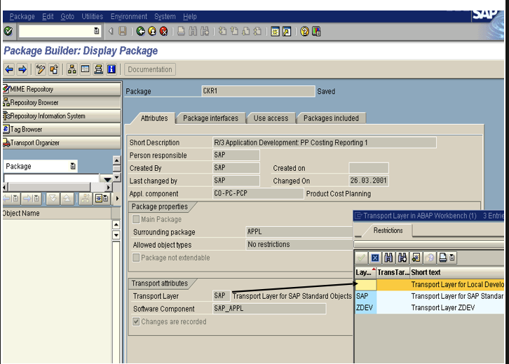 SAP package builder